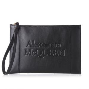 [알렉산더 맥퀸(잡화)]지퍼 가죽 클러치백633063 1X3H3 1001