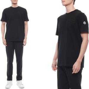 [몽클레어] 25SS 남성 로고 자수 반팔티셔츠 (8C00063 89AJS 999 25S)