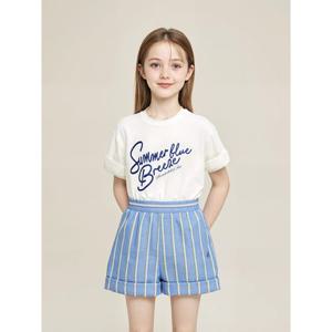 [빈폴키즈] 그래픽 반팔 티셔츠 아이보리 (BI5342U110)