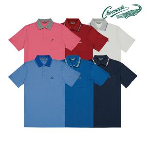 [크로커다일] 남성 카라 자가드 반팔 CDR13TP2702-0