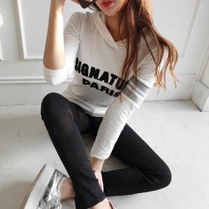 [금찌]금찌 시그니처 배색 후드티  ST3567T