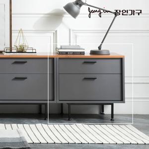 장인가구 루시퍼 그레이 600 2단 거실장