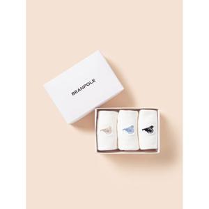 [빈폴키즈] 빈폴키즈 흰색 양말 3족 세트 아이보리 (BI54KTU900)