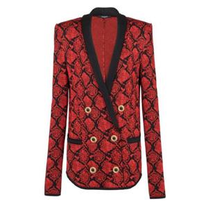 발망 파이톤 패턴 더블 자켓 1802608