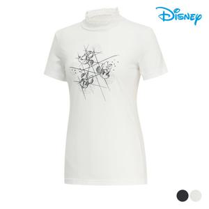 [디즈니골프]여성 반넥여름 티셔츠 DL2LTS044
