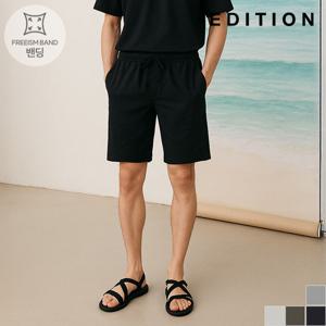 [에디션] 코튼 혼방 밴딩 하프 팬츠 (NED2PH1902)