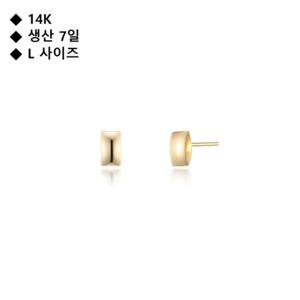 로이드 14K 볼륨 사각 귀걸이 LPFO3015G
