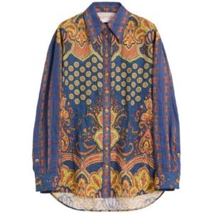 발렌티노 페이즐리 패턴 린넨 셔츠 1921956