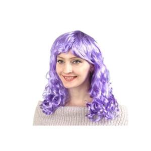 코스프레 파마 긴 머리가발 퍼플 패션잡화 패션가발 가발 연말파티 파티용품 파티소품