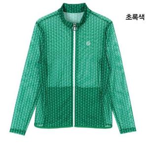 그린조이 HC12 여성 프린트  메쉬 점퍼 GP25KJ71W(초록색)