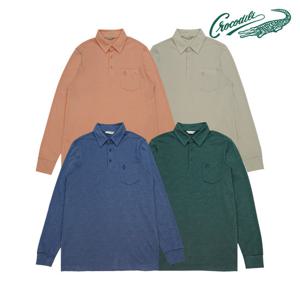 [크로커다일] 혼방 냉감 긴팔 카라티 CDAABTS1481