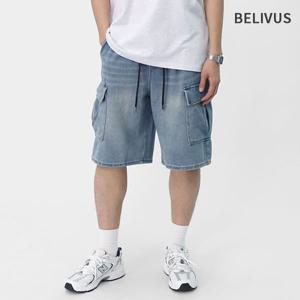 남성 데님 팬츠 카고 숏팬츠 BBJ113