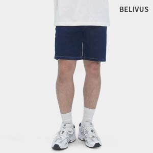 남자 청바지 스판 데님 레귤러핏 반바지 BWS080