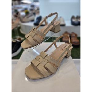 [허시파피]여성 4CM 경량 논슬립 청키힐 샌들 No 3FR022