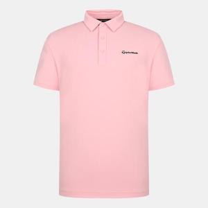 테일러메이드 남성 소매 빅로고 카라 반팔 티셔츠