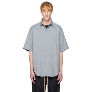 25 FW 피어오브갓 남성 블루 옥스포드 셔츠 251782M192003