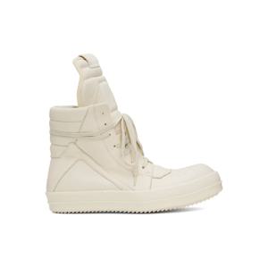 릭오웬스 스니커즈 오프 화이트 할리우드 지오바스켓 스니커즈 251232M236068