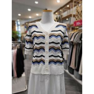 [플라스틱아일랜드]MARIO플라스틱아일랜드 브이넥 크로셰가디건 PQ2KG482