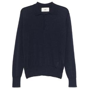 AMI Paris 파인 니트 폴로 셔츠 HPL366KN0066