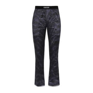 톰포드 블랙 웨이스트밴드 다크 패턴 실크 팬츠 T4H201630 209