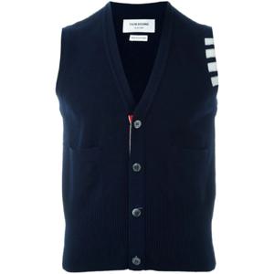 톰브라운 슬리브리스 버튼 카디건 MKV001A00011