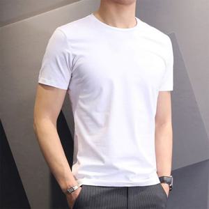 심플 빅사이즈 라운드 반팔 티셔츠 남녀공용 반팔티