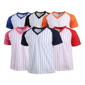 (티셔츠(쿨론티))야구V넥 반팔