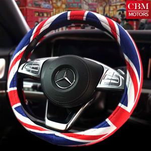 차바치 유니언잭 극세사 핸들커버 자동차 차량 겨울