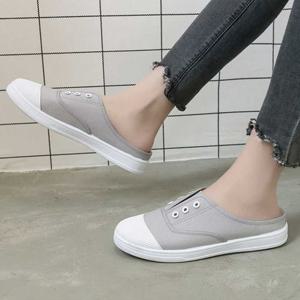 끈없는 뮬운동화 발이 편한 여름 여행 슈즈 스타일