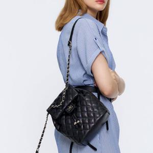 스튜디오세라 소가죽 엠마 퀼팅 백팩 H25H1031 블랙