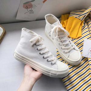 여자 직장인 운동화 패션 하이 발목 스타일 캐주얼화