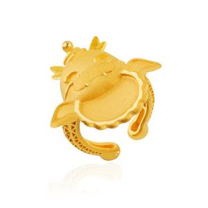 [한국표준금거래소] 24K 순금 턱받이 용 돌반지 1.875g