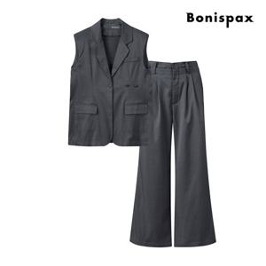 [보니스팍스(여성의류)]썸머 베스트 핀턱 슬랙스 셋업 (XP5OP013M0)