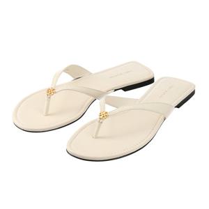 [토리버치(잡화)]여성 로고 메탈 플립플랍샌들(아이보리) 149657-104