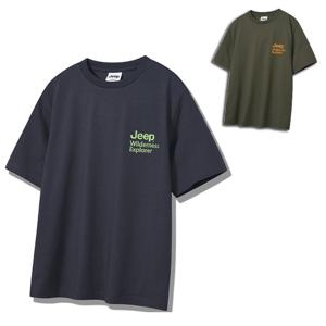 [지프]남녀공용 네온컬러 프린트 티셔츠(JP2TSU101)_DG