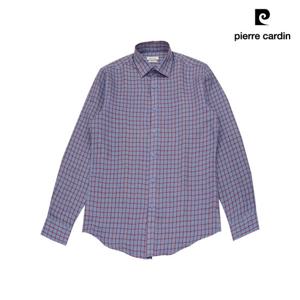 [피에르가르뎅] 린넨 체크 슬림핏 셔츠 PLDS1953