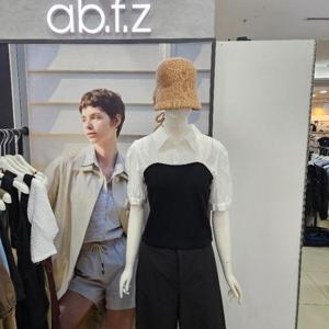 Ab.f.z DP01 뷔스티에배색핏블라우스 AFZ2HB09