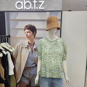 Ab.f.z DP01 플라워 패턴볼륨블라우스 AFZ2HB13