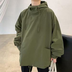 남성후드점퍼 바람막이 하이넥 아노락 캐주얼자켓