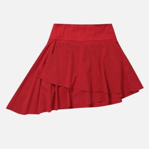 M 윌슨반바지 LQC W241002TSK21-RED 여성 비대칭 플레어 스커트