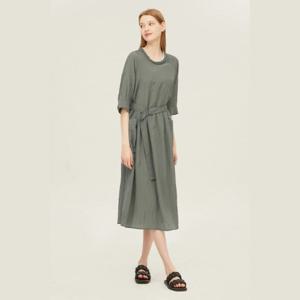 [베네통]엘아민 벨티드 원피스_BAOP03411