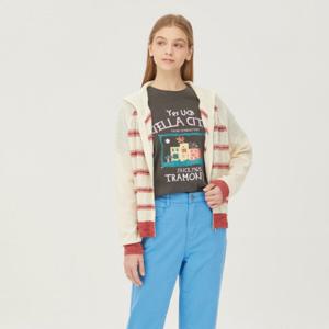 [베네통]스카시 스트라이프 후드 집업 가디건_BAKC59431