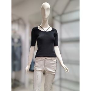 [씨]MARIOSI스퀘어넥 끈 포인트 슬림 니트SKUCG09270