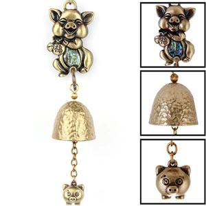 행운가득 인테리어 복돼지 캐릭터 자개 문종 1종