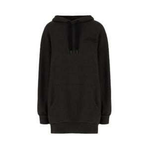 Isabel Marant 솔레나 로고 자수 드로스트링 후드티 SW0101FAA2M41I FADEDBLACK TP934686721