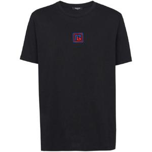 25 FW 발망 로고 자수 반소매 티셔츠 BH1EG010BC43 TP432021897