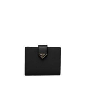 25 FW 프라다 프라다 스몰 로고 플라크 사피아노 가죽 지갑 1MV2042DYG TP432416114