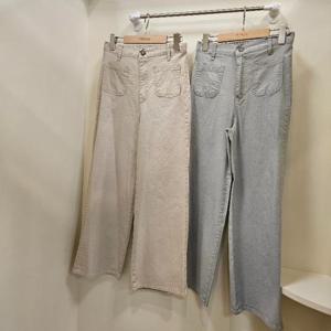 스테파니 HC07 다젠 앞포켓 일자 워싱 면 바지 A25PT5224