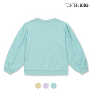 [탑텐키즈][탑텐키즈] 여아 테리 퍼프 소매 맨투맨_MKC1TR2103
