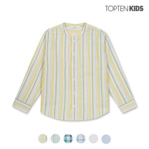 [탑텐키즈][탑텐키즈] 남아 리넨 코튼 긴팔 셔츠_MKC2WC1011